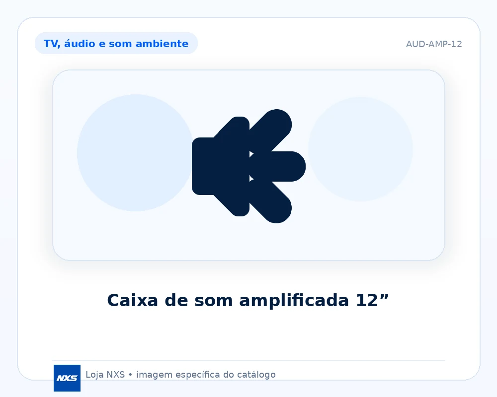 Caixa de som amplificada 12”