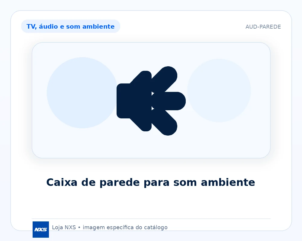 Caixa de parede para som ambiente