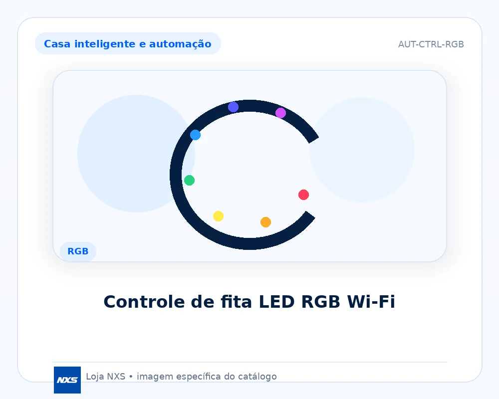 Controle de fita LED RGB Wi‑Fi