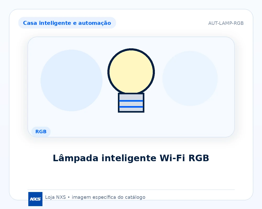 Lâmpada inteligente Wi‑Fi RGB
