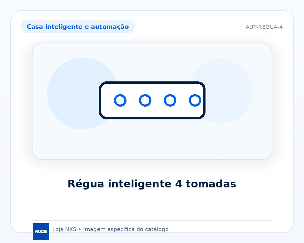Régua inteligente 4 tomadas