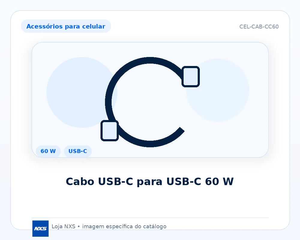 Cabo USB-C para USB-C 60 W
