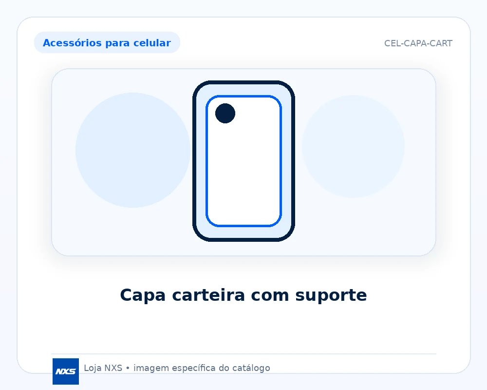 Capa carteira com suporte