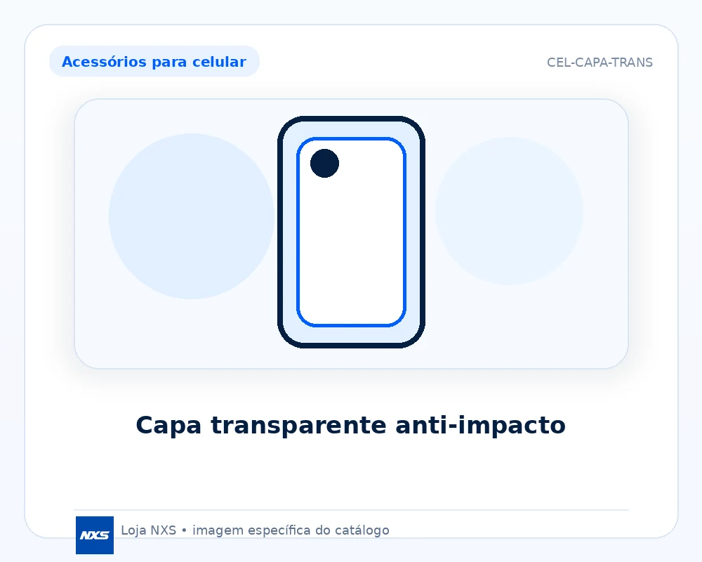 Capa transparente anti-impacto