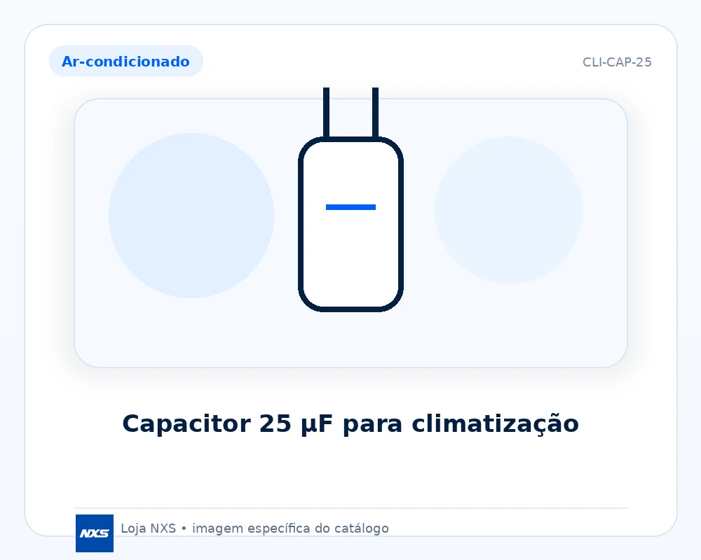 Capacitor 25 µF para climatização