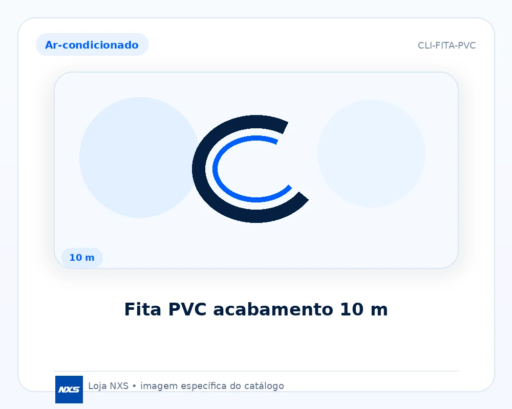 Fita PVC acabamento 10 m