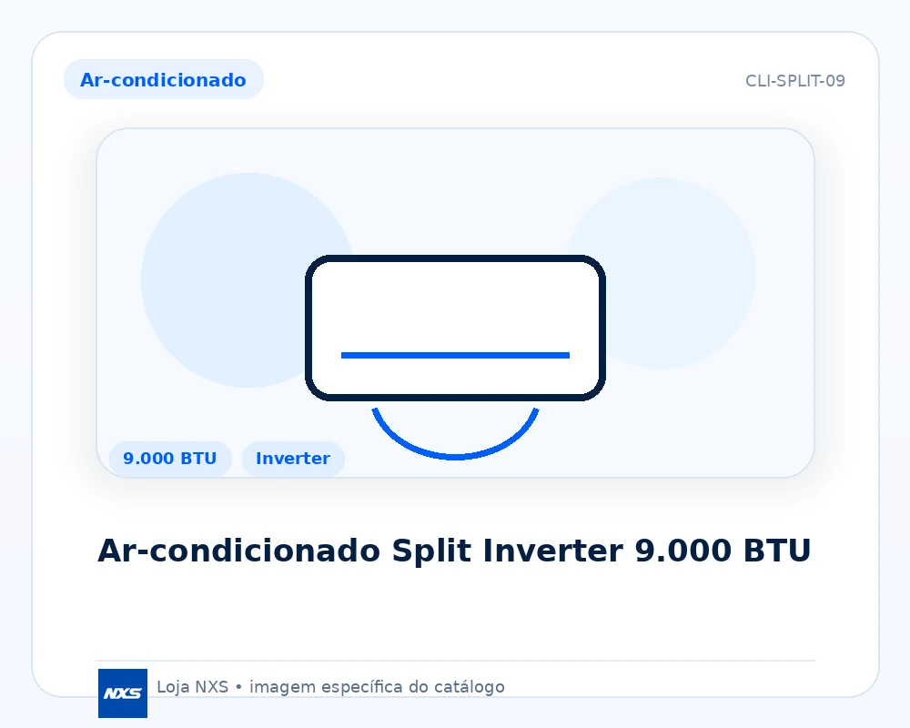 Ar-condicionado Split Inverter 9.000 BTU