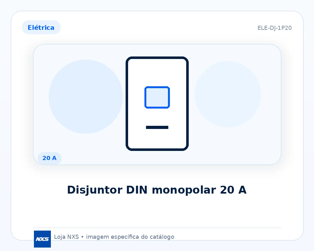 Disjuntor DIN monopolar 20 A
