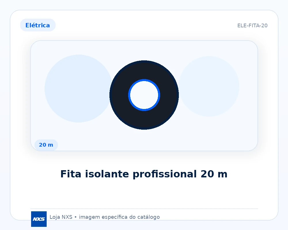 Fita isolante profissional 20 m