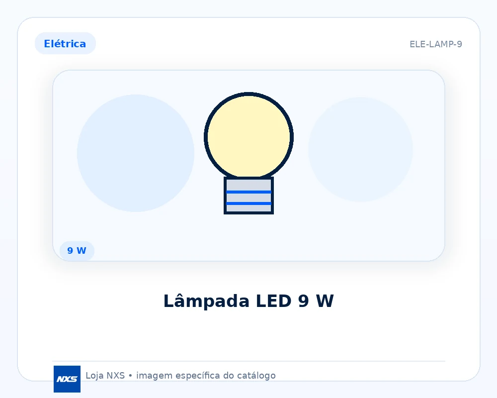 Lâmpada LED 9 W