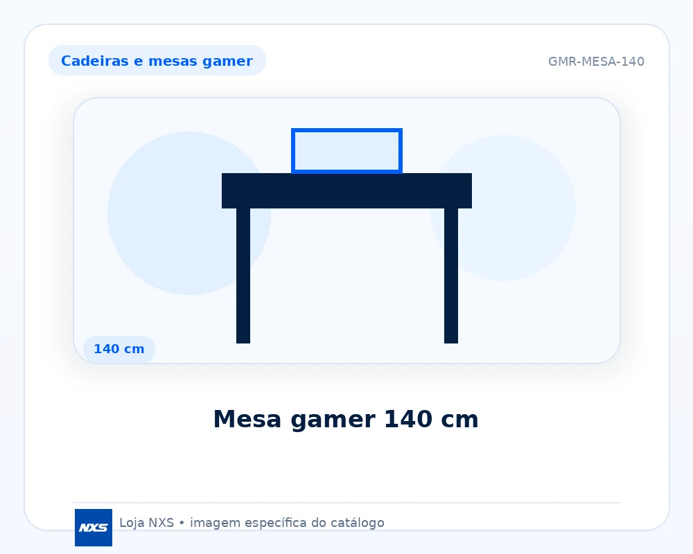 Mesa gamer 140 cm