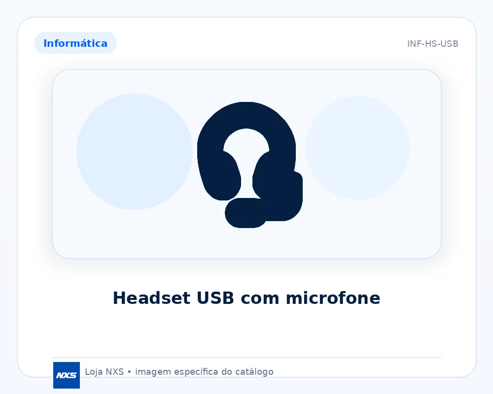 Headset USB com microfone
