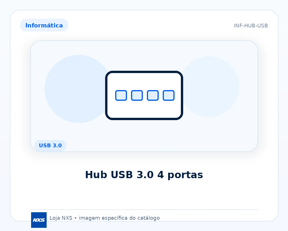 Hub USB 3.0 4 portas