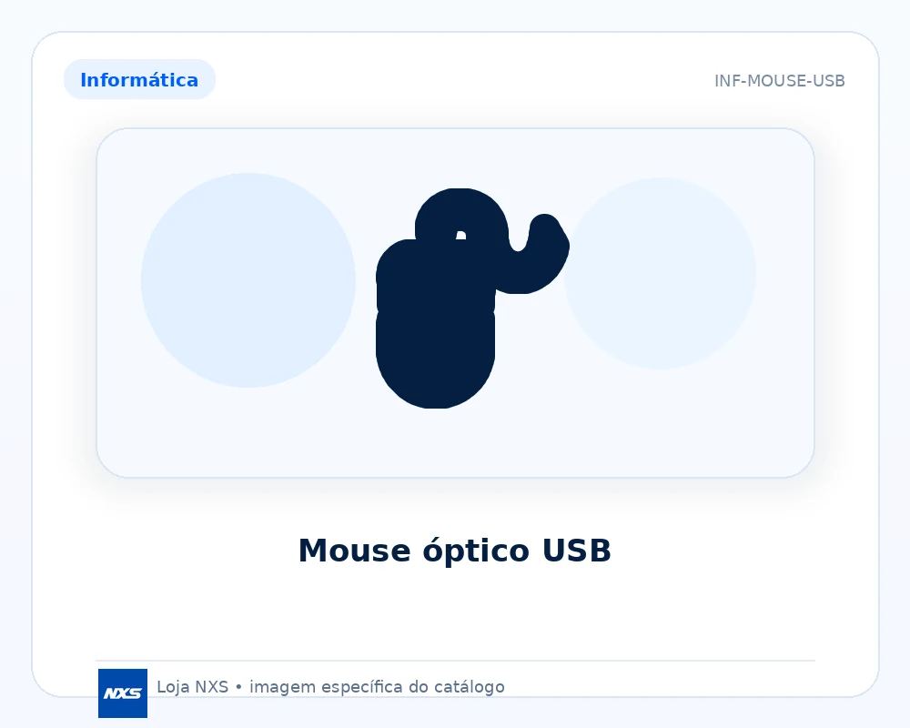 Mouse óptico USB