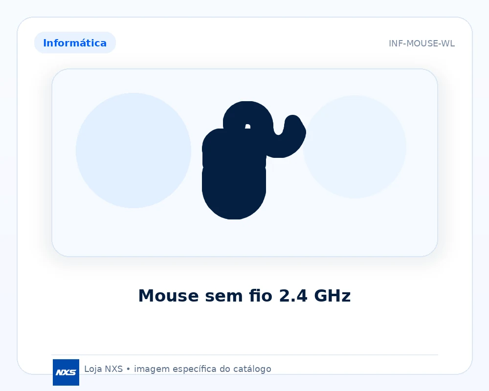 Mouse sem fio 2.4 GHz