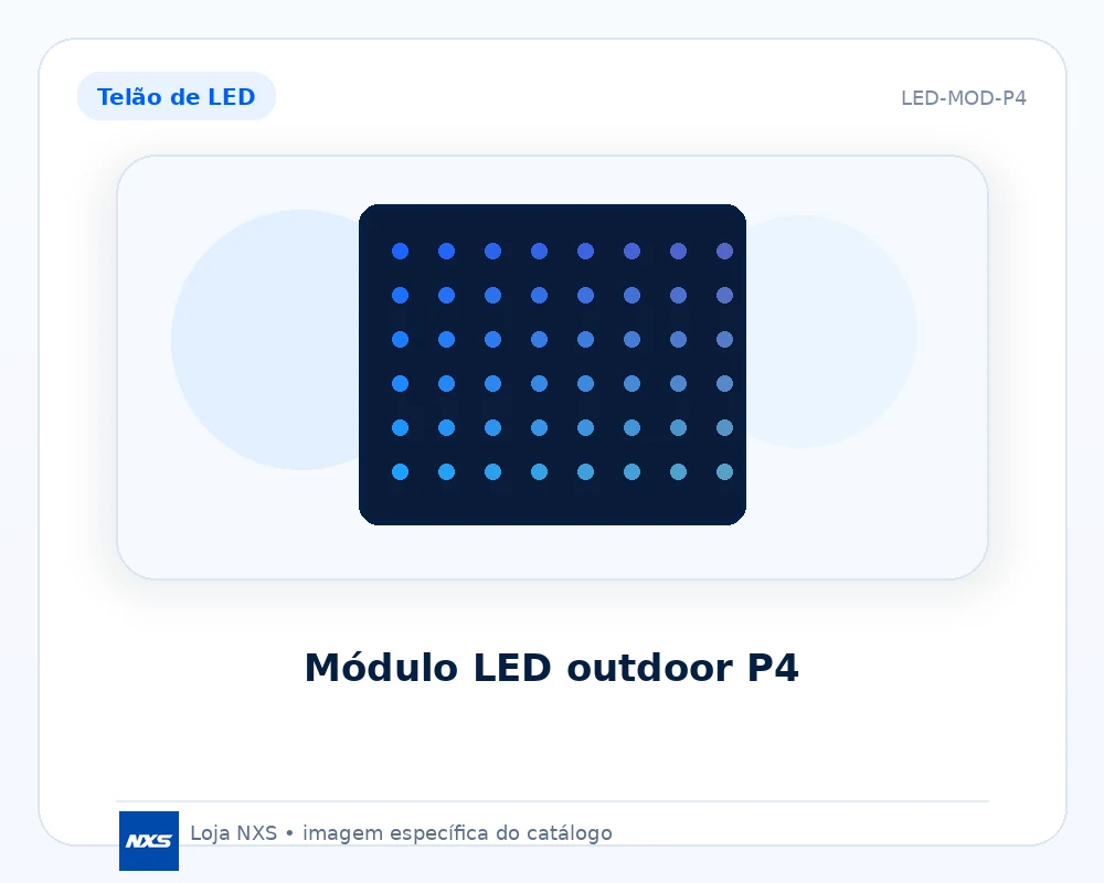 Módulo LED outdoor P4