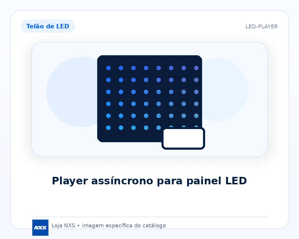 Player assíncrono para painel LED