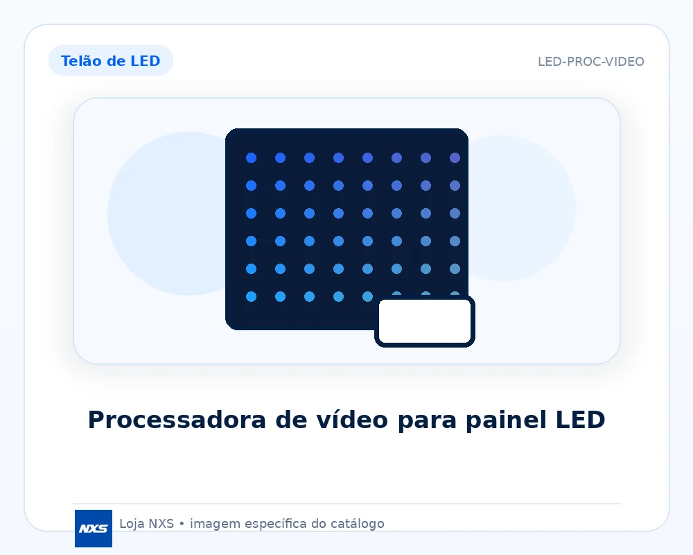Processadora de vídeo para painel LED