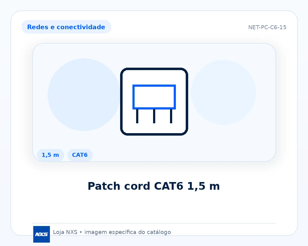Patch cord CAT6 1,5 m