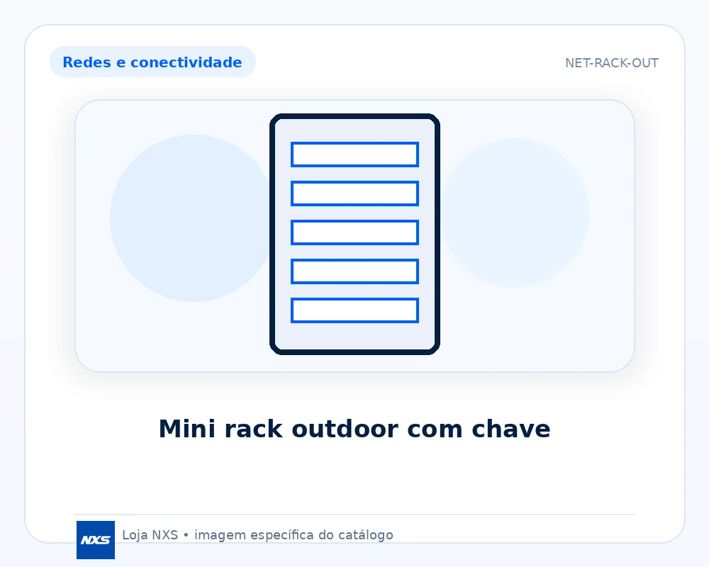 Mini rack outdoor com chave