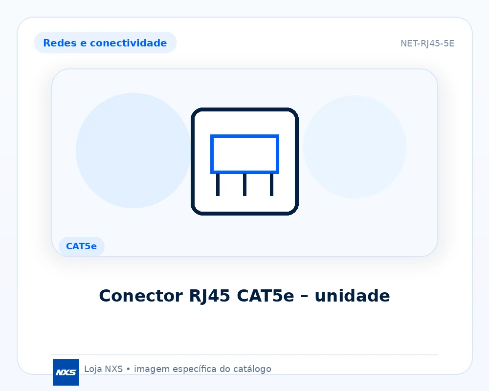 Conector RJ45 CAT5e – unidade