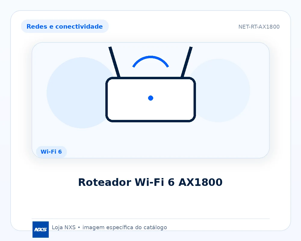 Roteador Wi‑Fi 6 AX1800