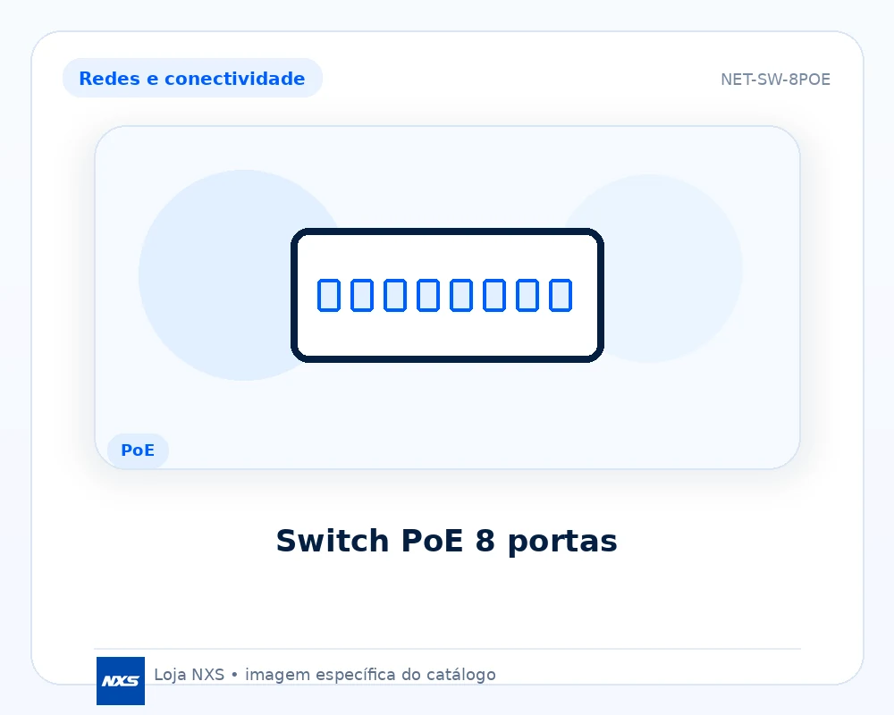 Switch PoE 8 portas