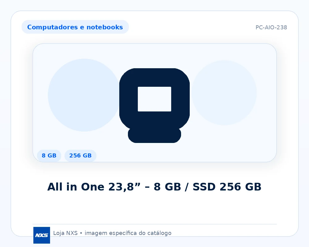 All in One 23,8” – 8 GB / SSD 256 GB