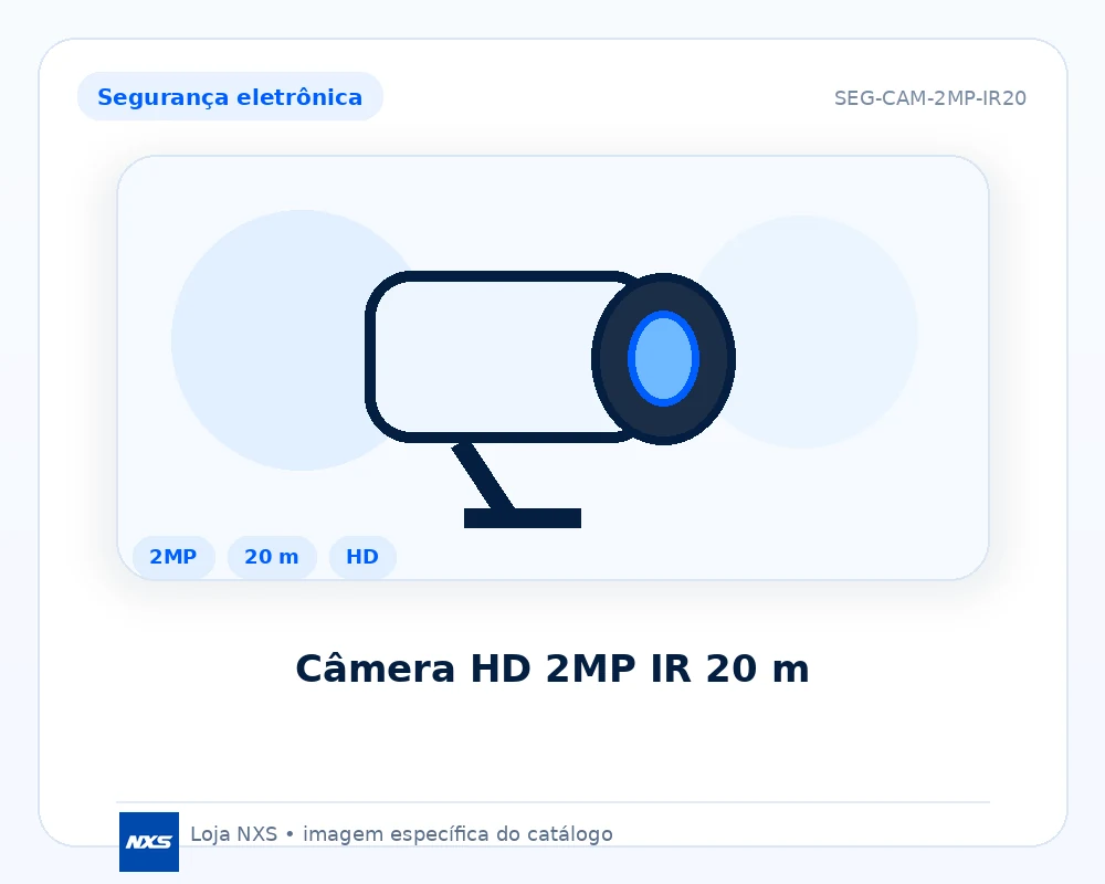 Câmera HD 2MP IR 20 m