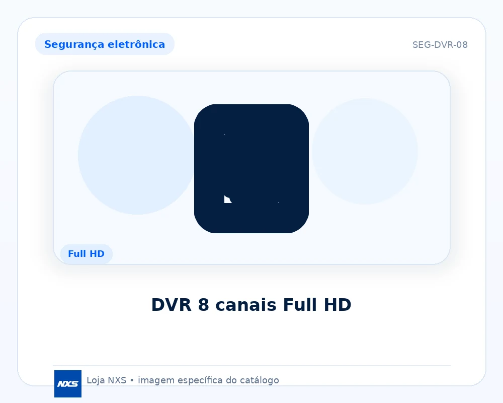 DVR 8 canais Full HD