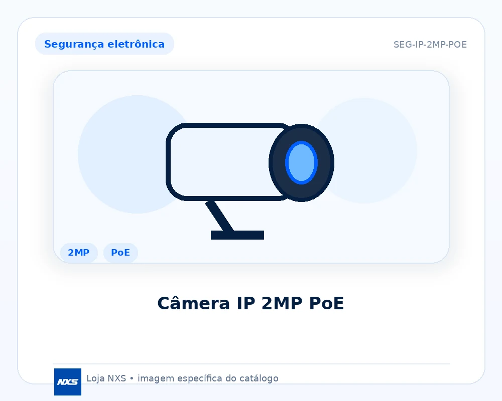 Câmera IP 2MP PoE