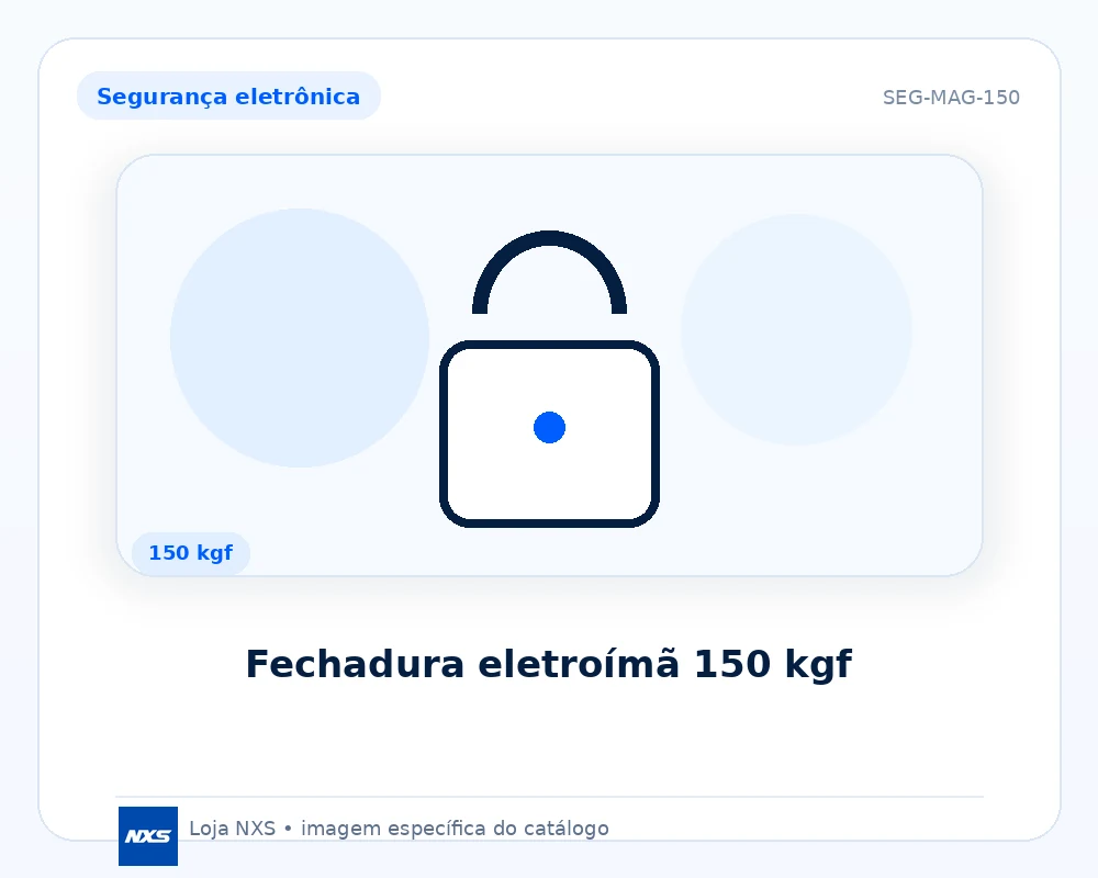 Fechadura eletroímã 150 kgf