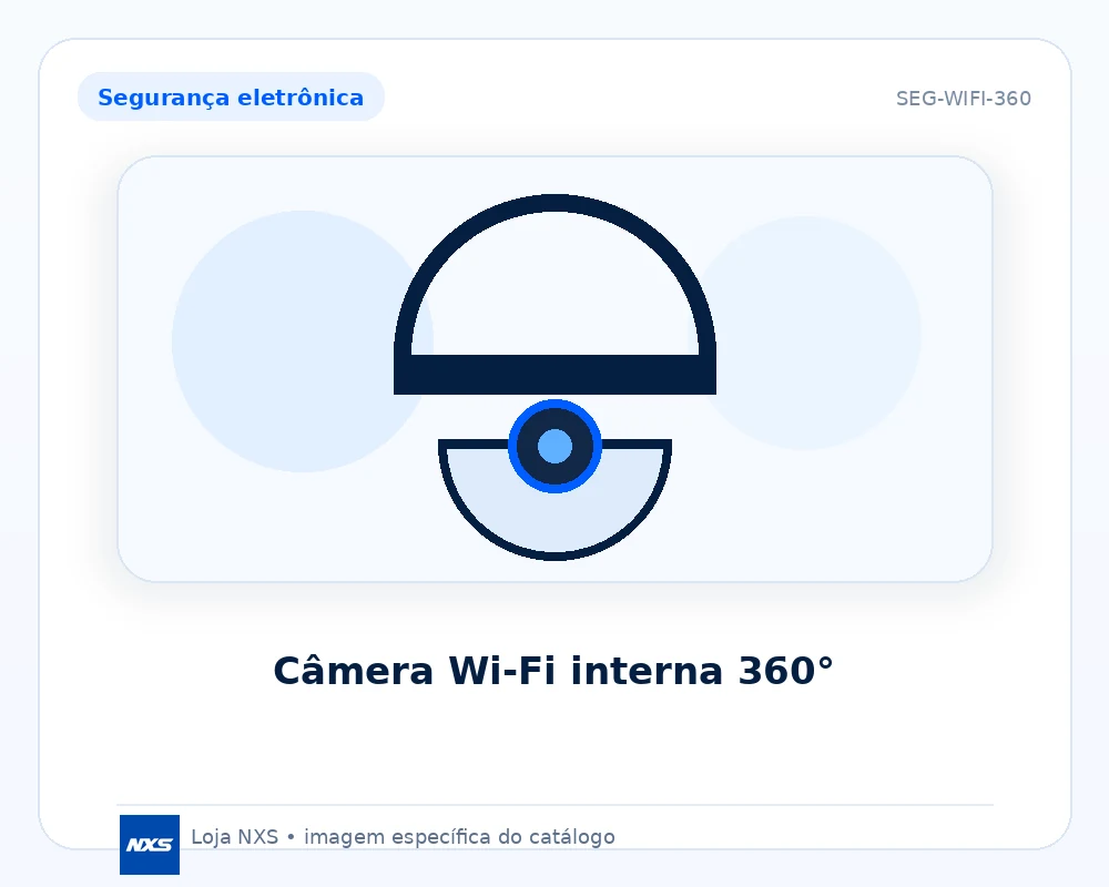 Câmera Wi‑Fi interna 360°