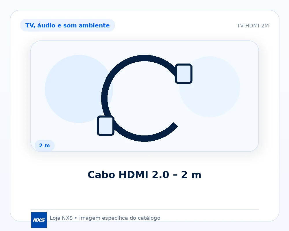 Cabo HDMI 2.0 – 2 m